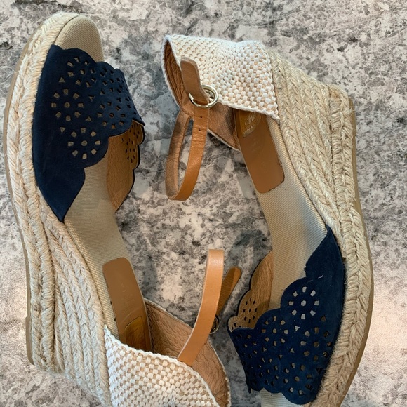Sold New Kanna Blue Suede Platform Espadrilles. 8 - Picture 7 of 12